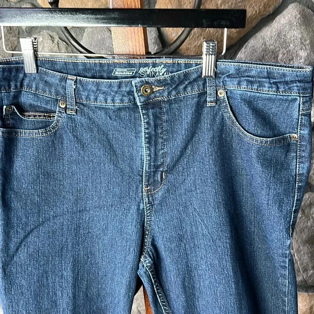 Dickies Perfectly Sliming Bootcut Jeans Size 14R - Picture 2 of 8